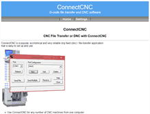 Tablet Screenshot of connectcnc-dnc.com